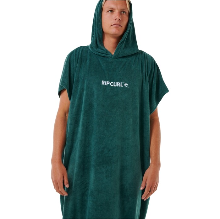 2024 Rip Curl Mnner Brand Hooded Towel 00ZMTO - Blue Green